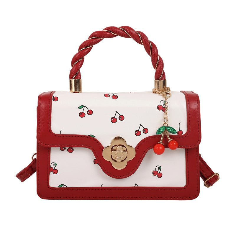 Playful Cherry Print Mini Satchel Handbag Stornfield