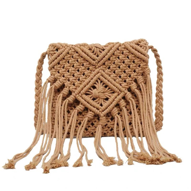Hand-knotted Macrame Shoulder Bag Stornfield