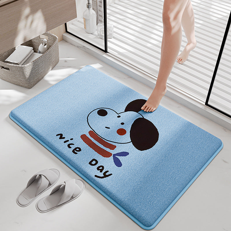 Funny Cartoon Bath Mat Stornfield