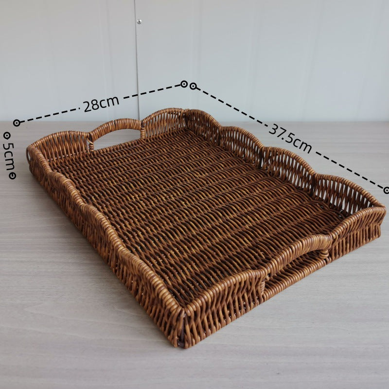 Elegant Woven Serving Tray Stornfield