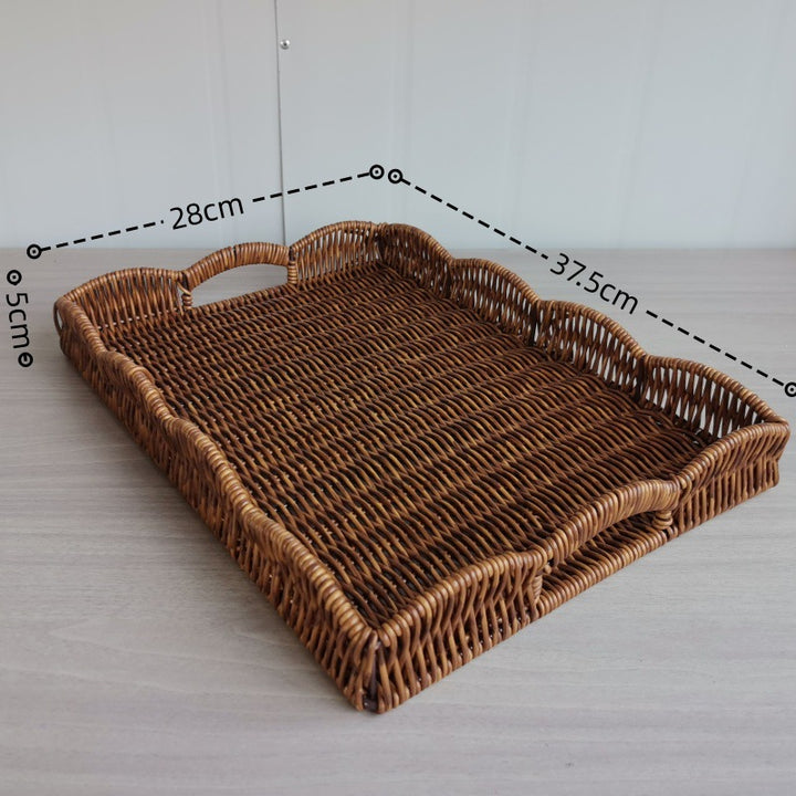 Elegant Woven Serving Tray Stornfield