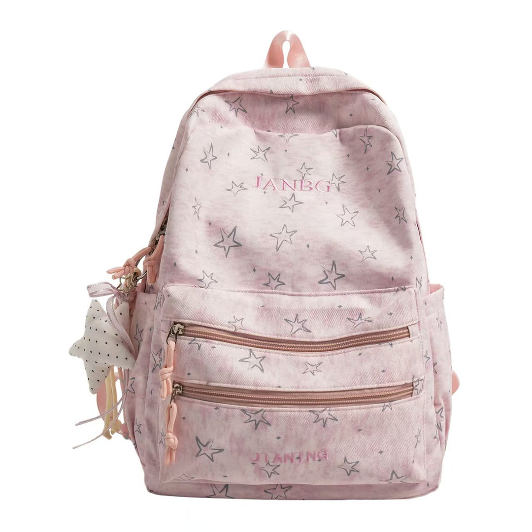 Star Print Casual Backpack Stornfield