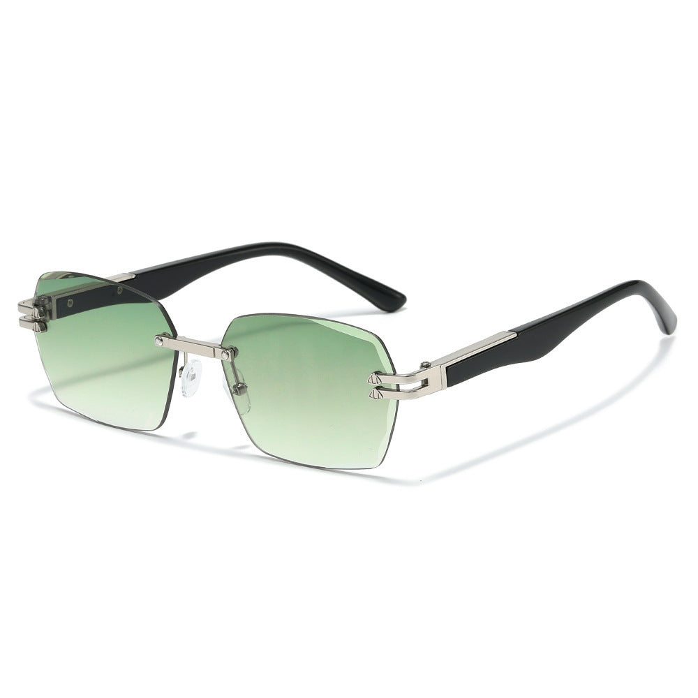 Oversized Geometric Sunglasses with Metal Details Stornfield