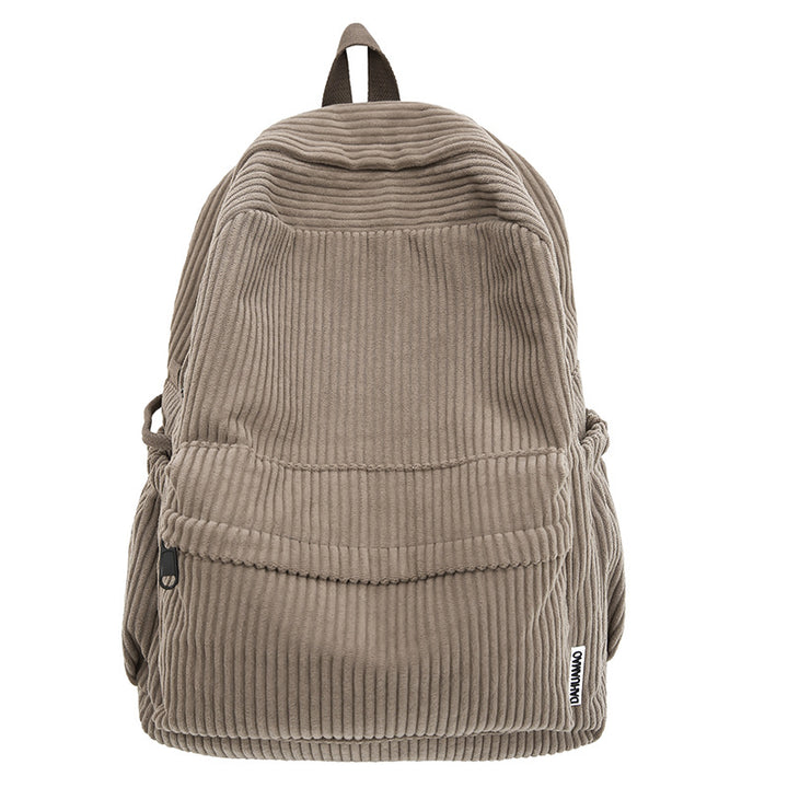 Corduroy Textured School Backpack Stornfield
