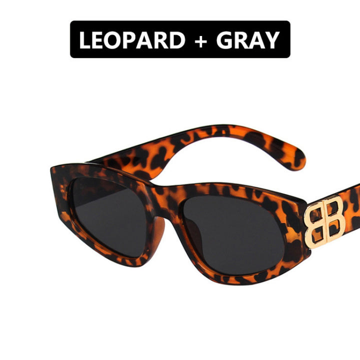 Ladies stylish cat-eye sunglasses with modern leopard pattern Stornfield