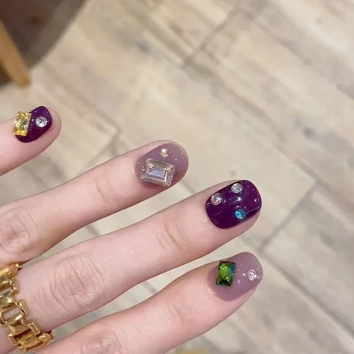 Artistic Rhinestone Nail Art Extensions