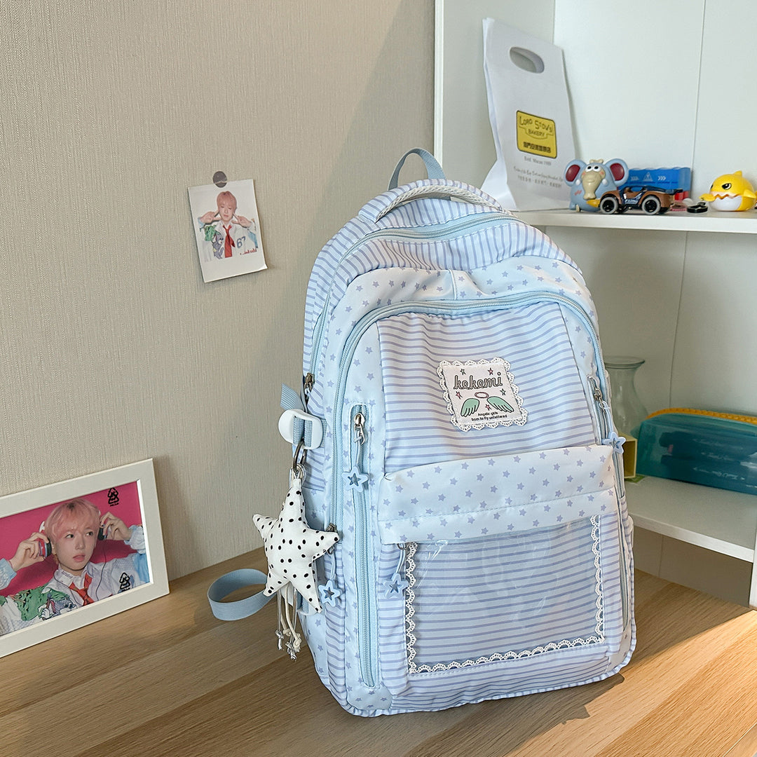 Cute Star-Patterned School Backpack Stornfield
