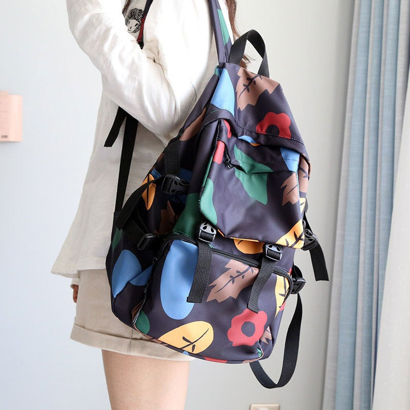 Floral Print Outdoor Backpack Stornfield