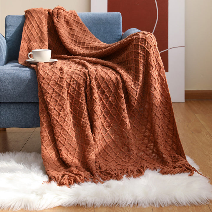 Cozy Knit Throw Blanket