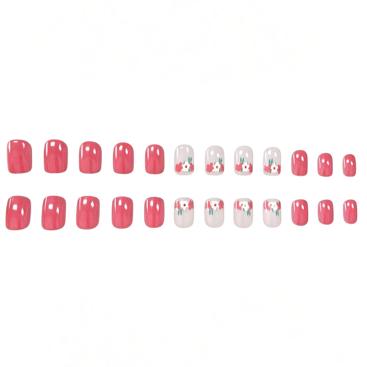 Artistic Floral Gel Nail Enhancements Stornfield