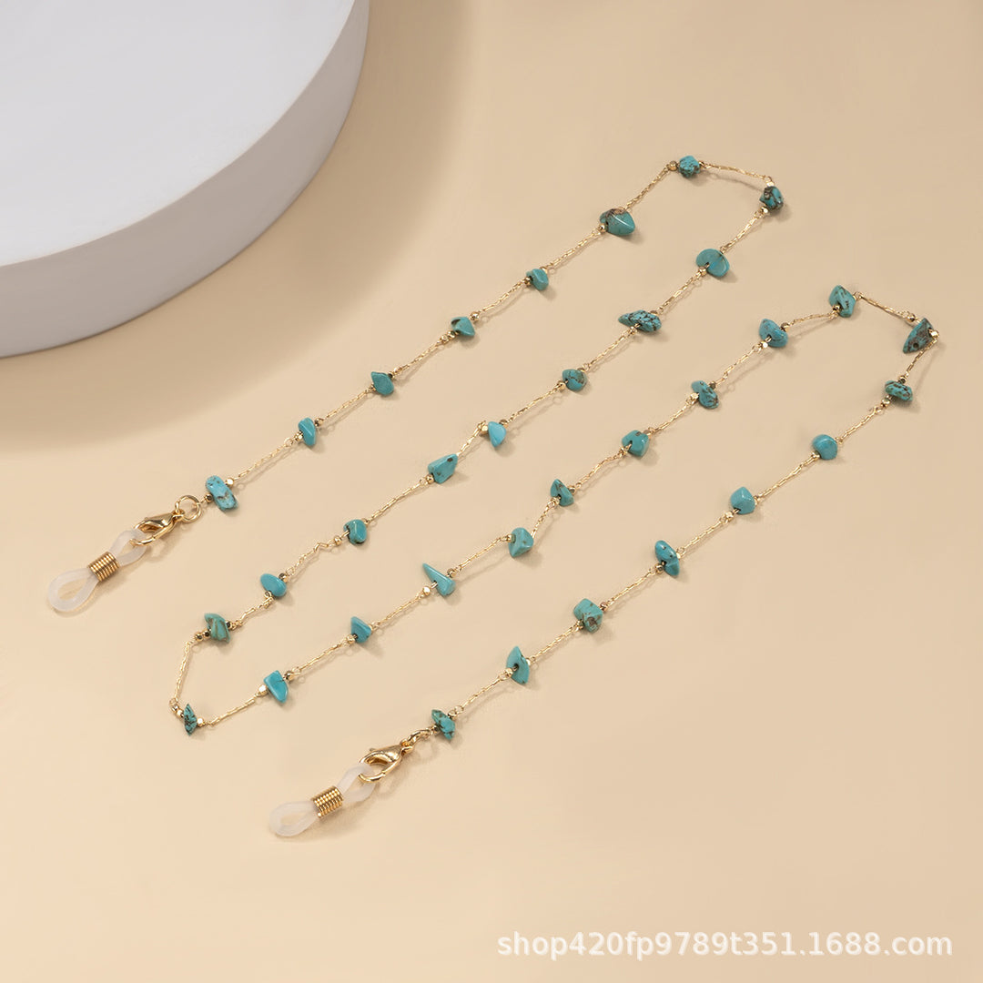 Multi-Color Stone Chain Necklace Stornfield