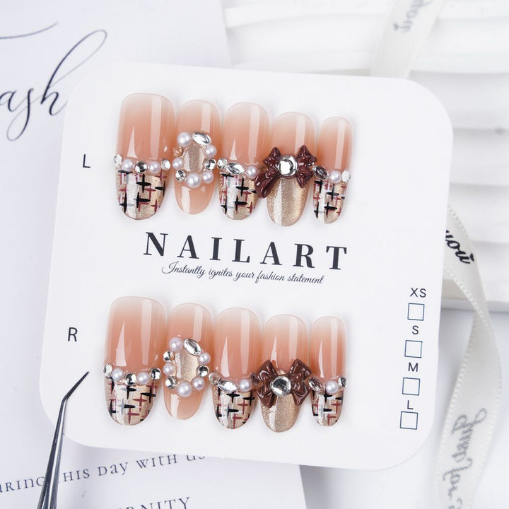 Decorative Press-On Nail Set Stornfield