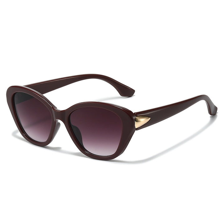 Stylish Cat-Eye Sunglasses with Elegant Gold Detail Stornfield