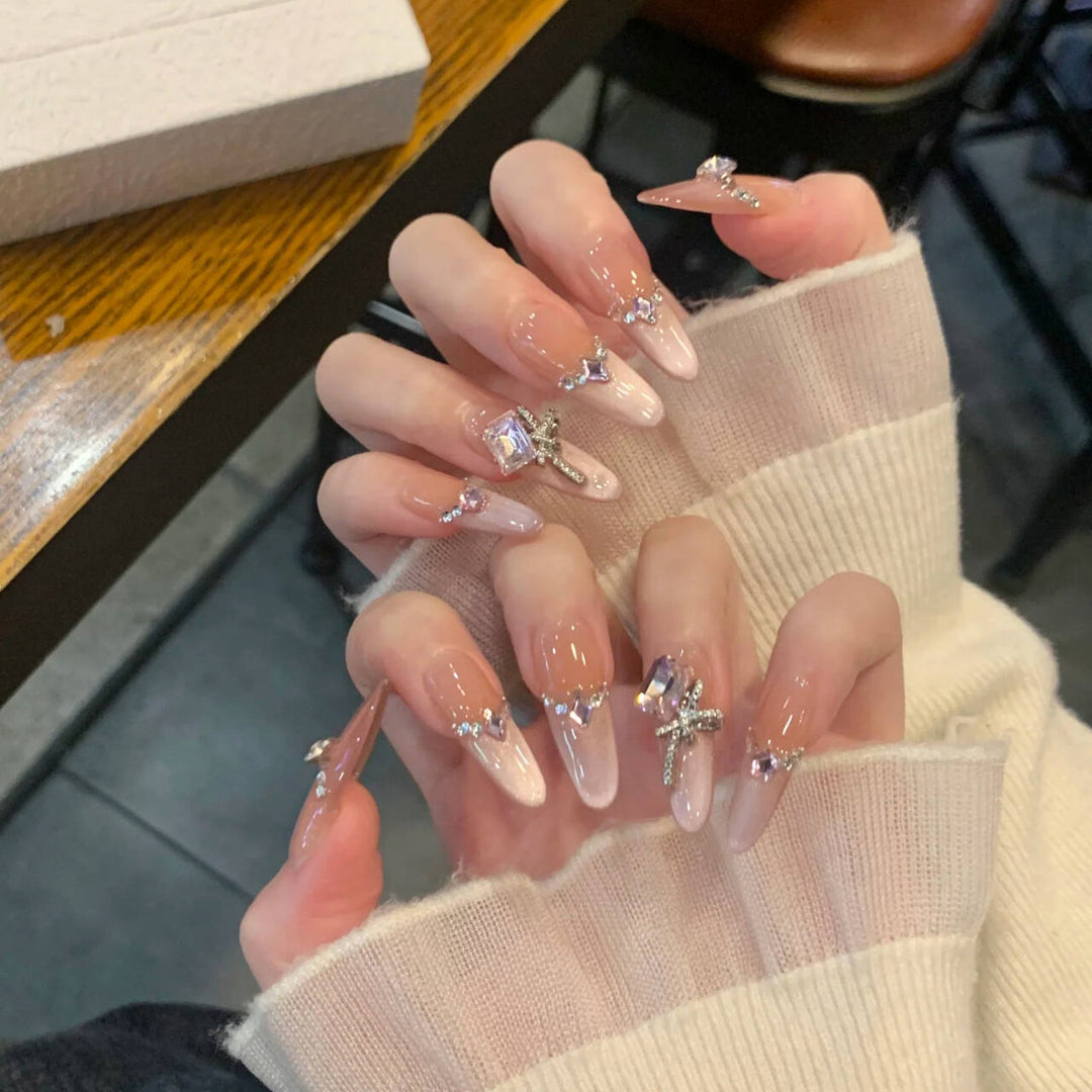 Premium Glittering Press-On Nail Extensions Stornfield