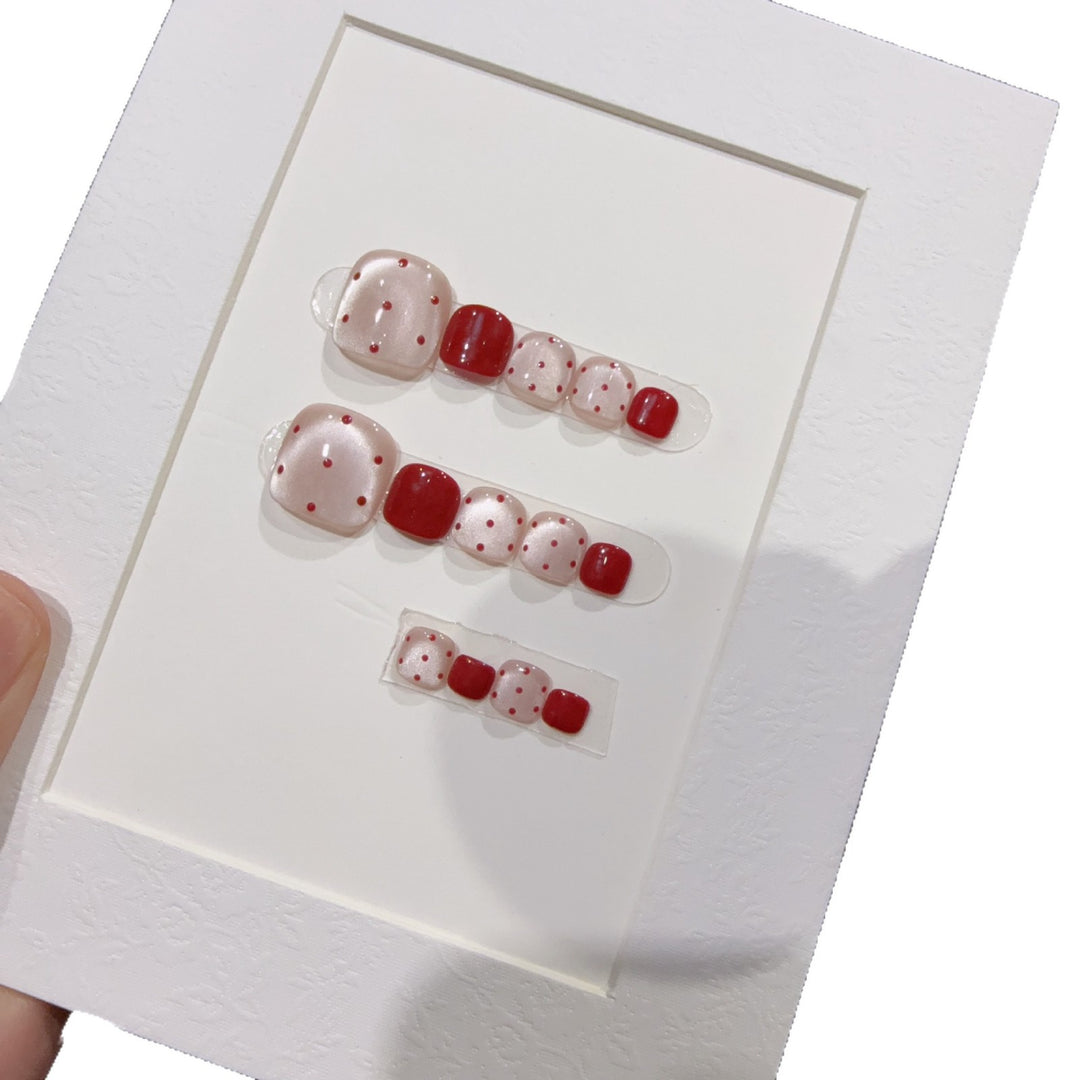 Decorative Rhinestone Press-On Toe Nails Stornfield