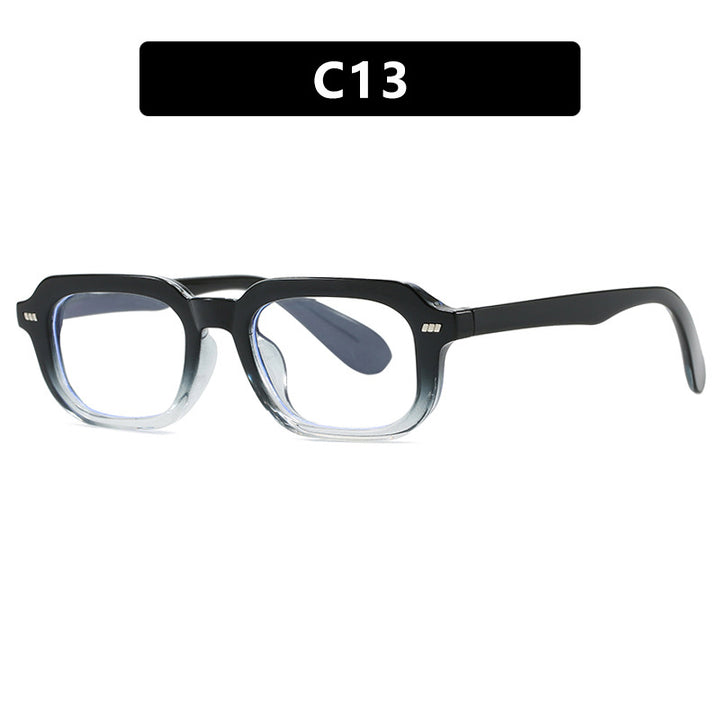 Women’s square sunglasses with high-gloss transparent frame and polarized lenses Stornfield