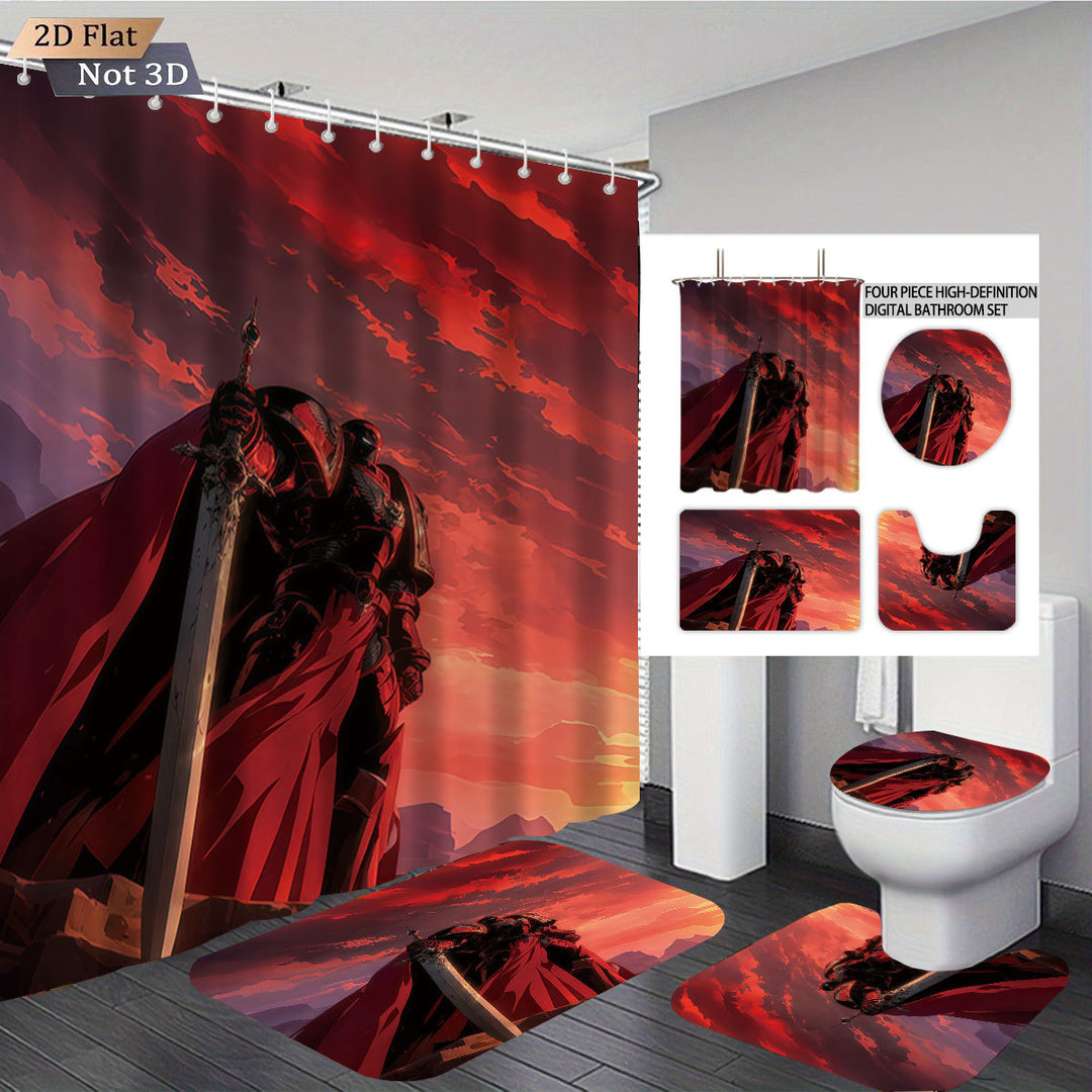 Digital Fantasy-Themed Bathroom Decor Set Stornfield