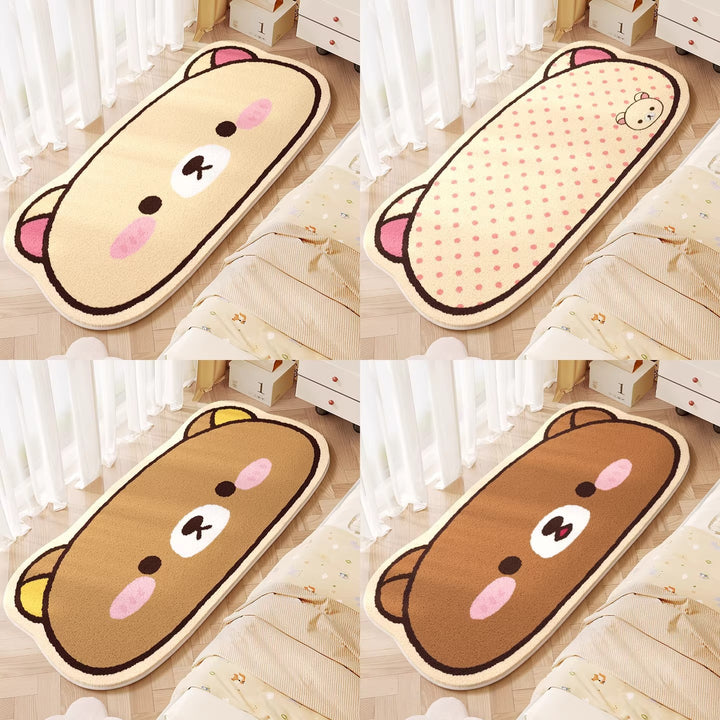 Cute Animals Theme Plush Bath Mat