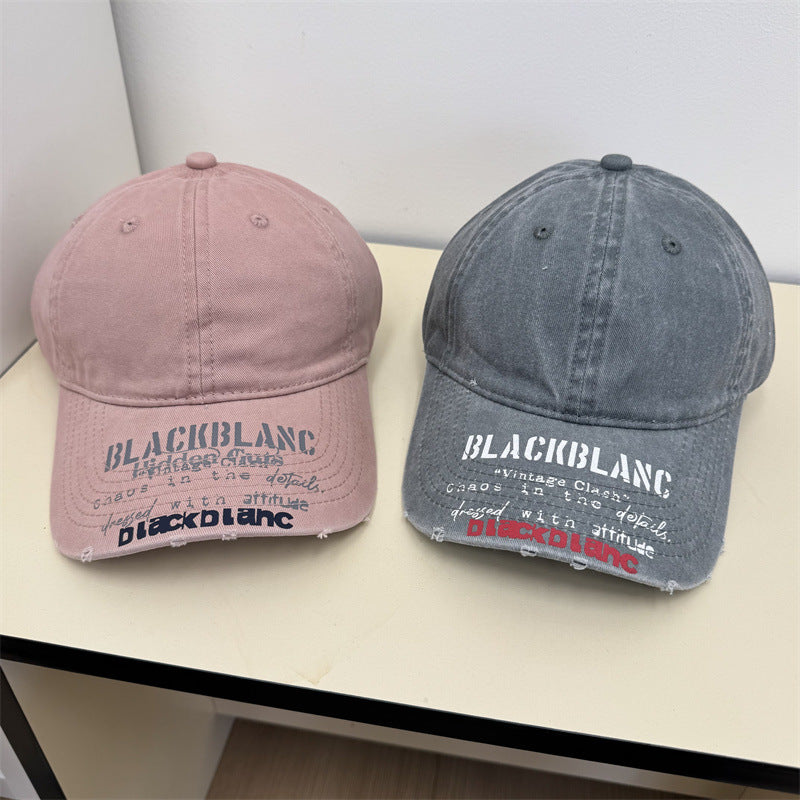 Men's Distressed Graphic Denim Cap Stornfield