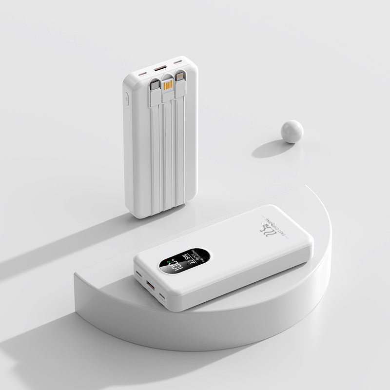 Compact power bank with integrated multi-function charging display Stornfield
