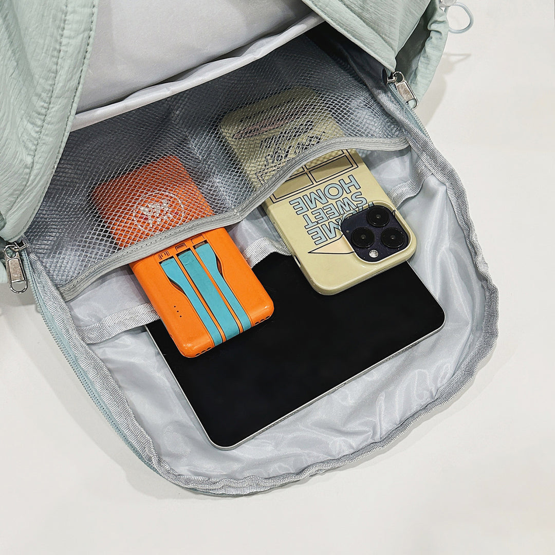 Sporty backpack with practical side pockets Stornfield