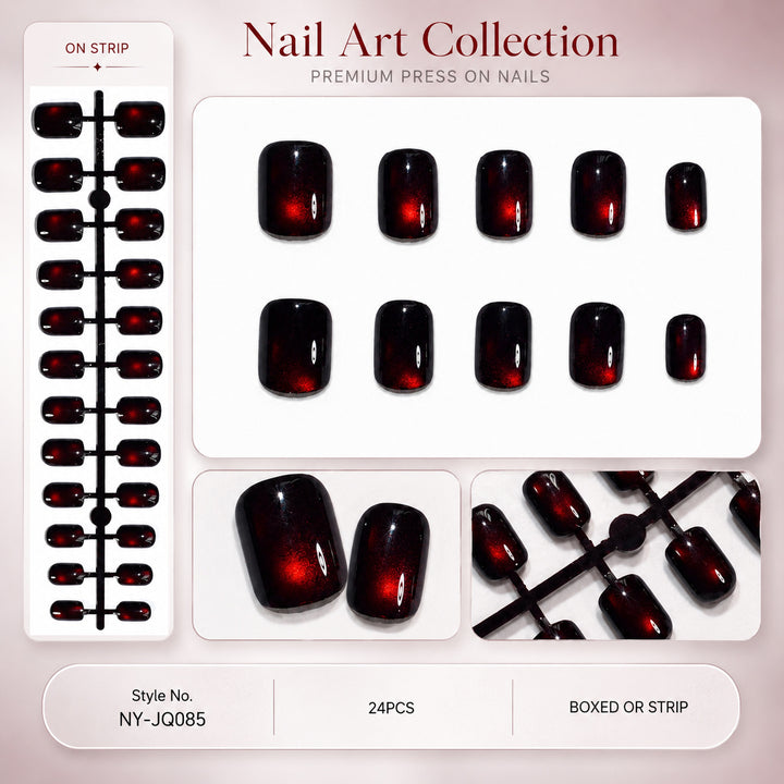 Premium Press-On Nails with Metallic Shine Stornfield