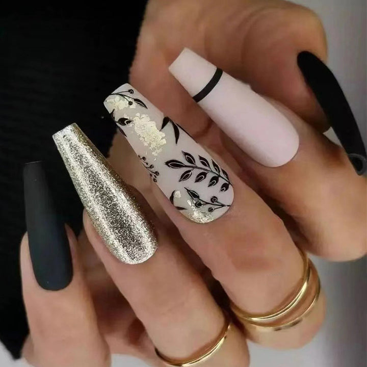 Artful Nail Extensions with Elegant Decoration Stornfield