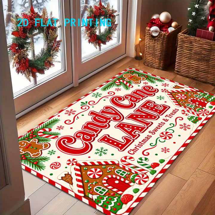 Holiday-Themed Decorative Entry Mat