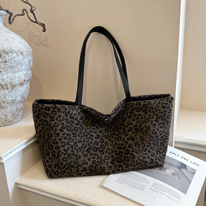 Suede Structured Tote Bag