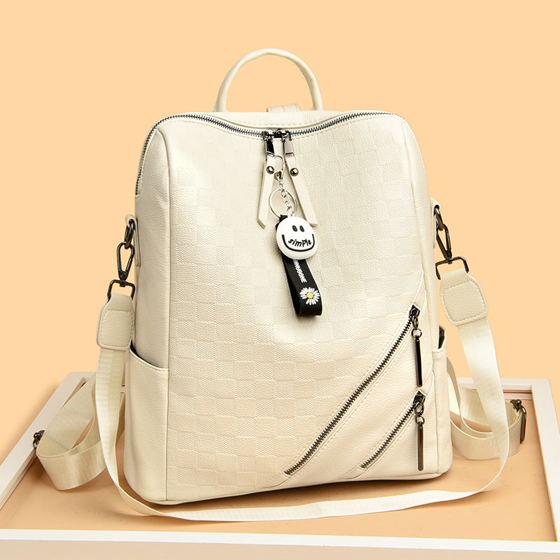 Checkered Pattern Stylish Backpack Stornfield
