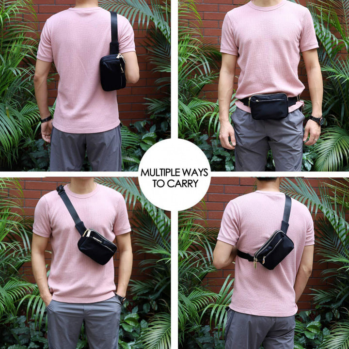 Hip bag with multifunctional compartment system Stornfield