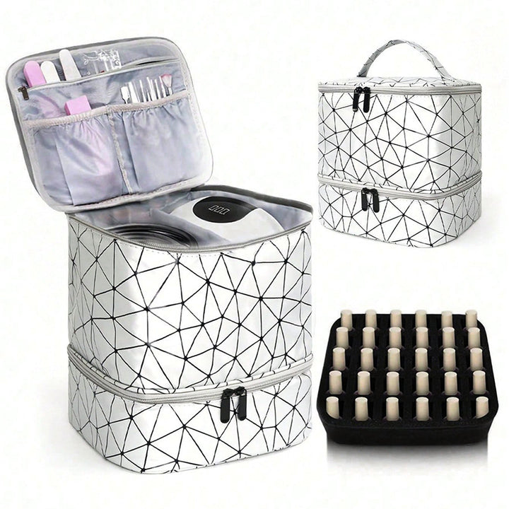 Cosmetic storage bag with two compartments Stornfield