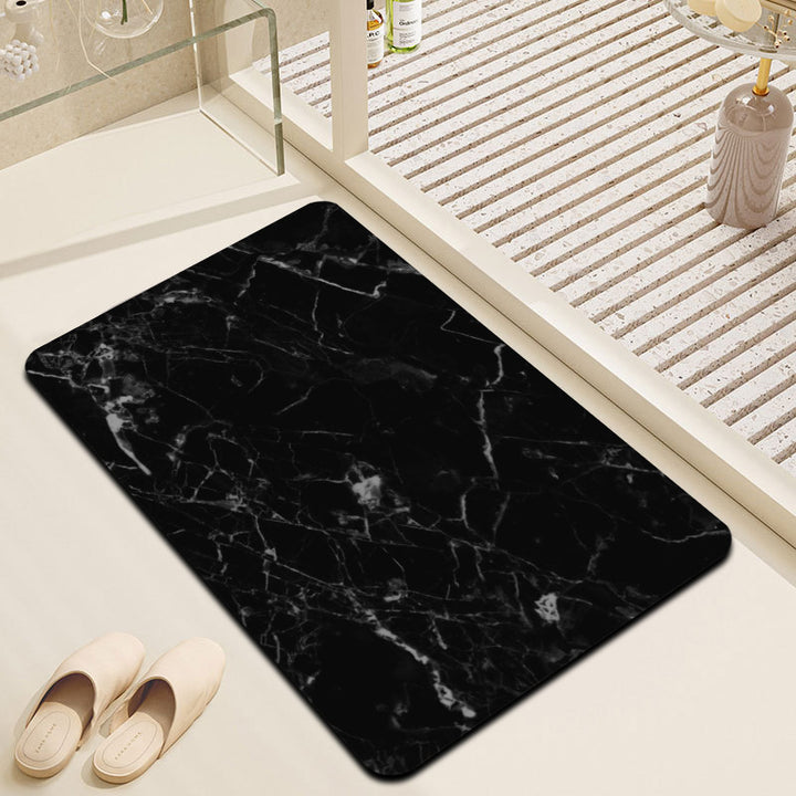 Luxury Marble Texture Bath Mat Stornfield