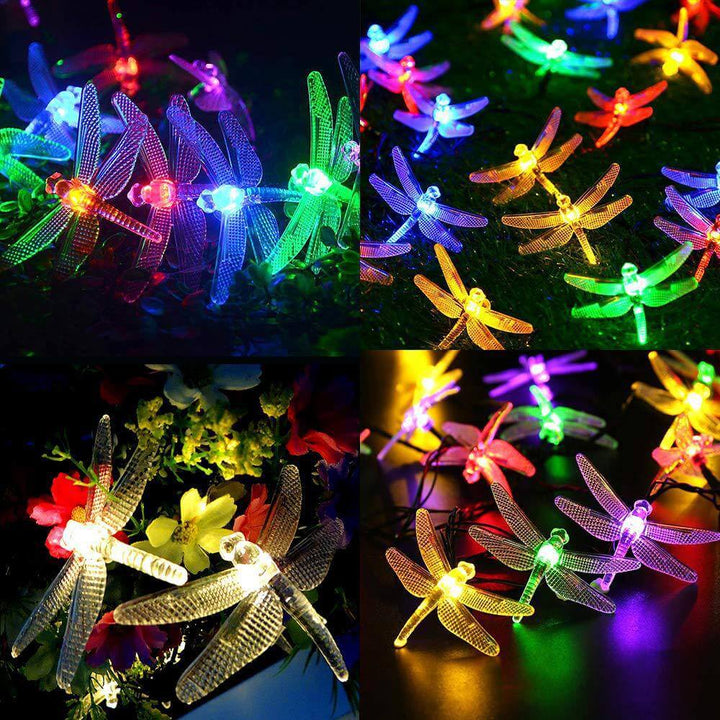 Stornfield | Outdoor Solar Dragonfly Waterproof LED Lights Festival Party Decoration String Lights