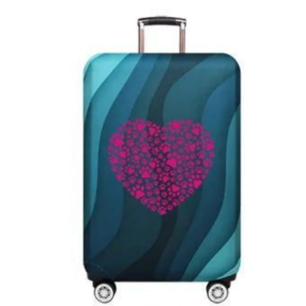 Women's hard-shell suitcase with playful paw print pattern Stornfield