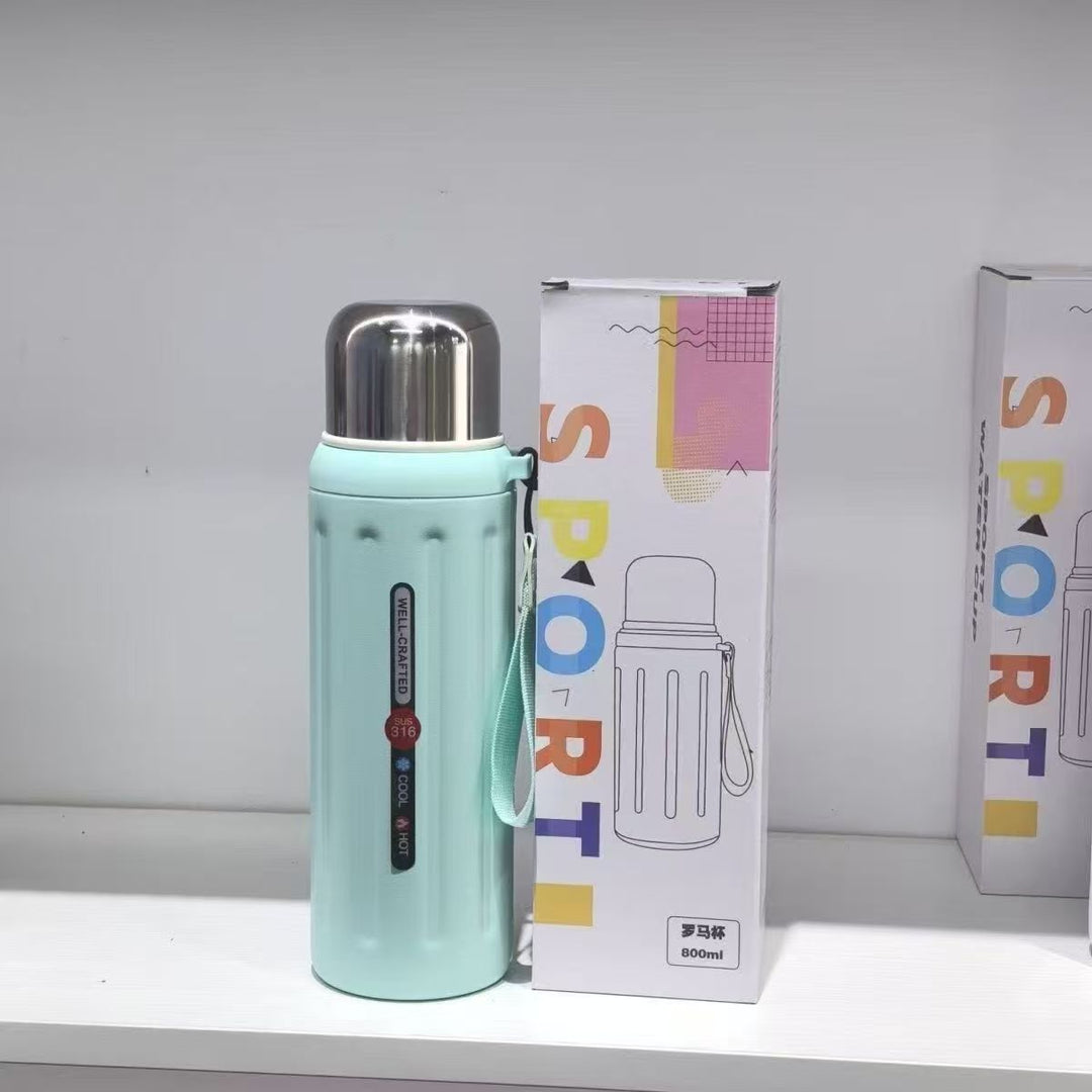 Unisex Thermal Insulated Bottle with Practical Carrying Handle Stornfield