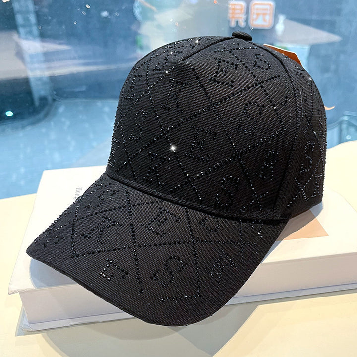 Women's Rhinestone-Embellished Adjustable Baseball Cap Stornfield