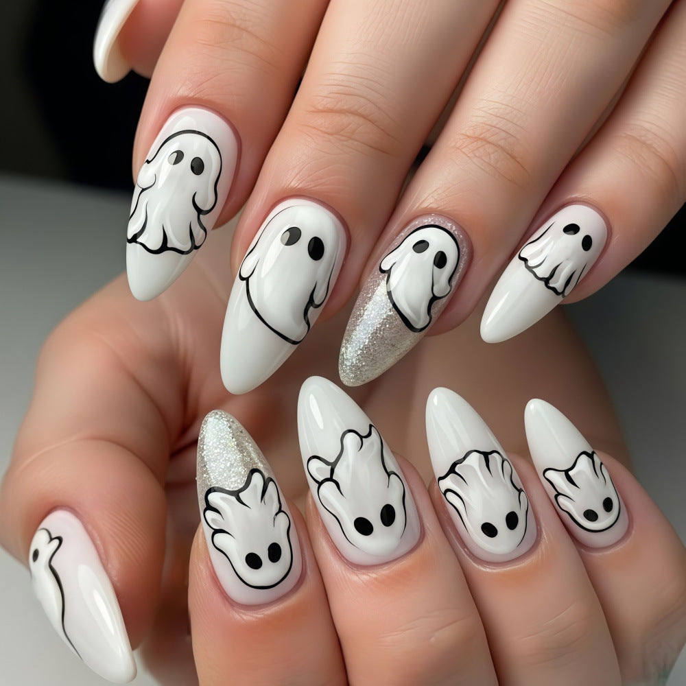 Creative Ghost Design Nail Art Stornfield