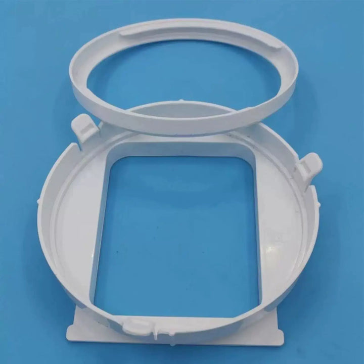 Unisex universal size universal window fan adapter with circular exhaust collar and quick release flange for portable air conditioners Stornfield