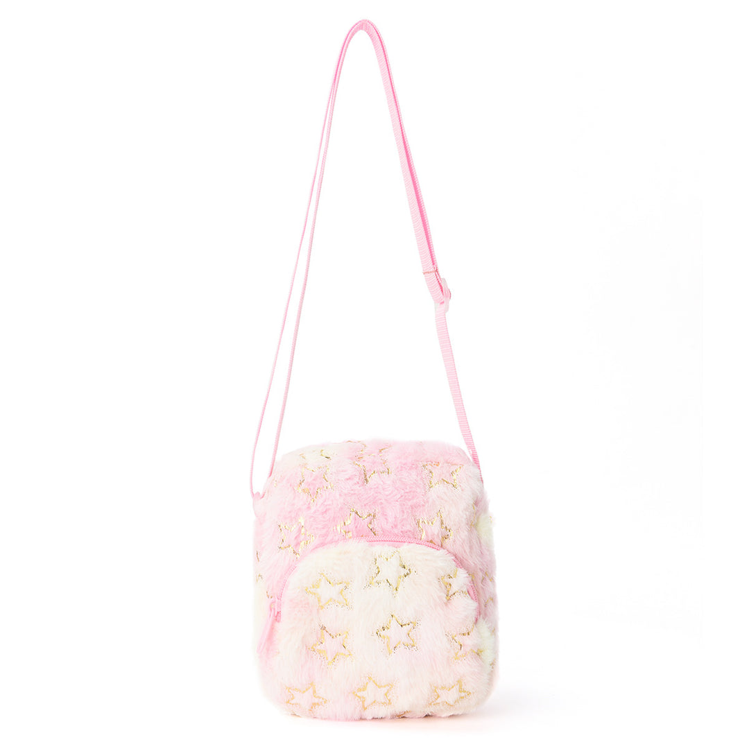 Fluffy shoulder bag with star motif Stornfield