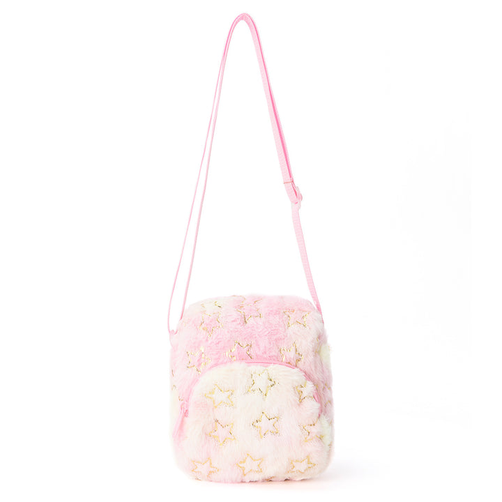Fluffy shoulder bag with star motif Stornfield