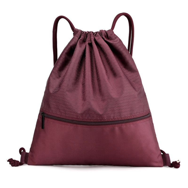 Honeycomb Patterned Drawstring Gym Bag Stornfield