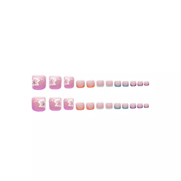 Premium Floral Acrylic Nail Extensions Stornfield