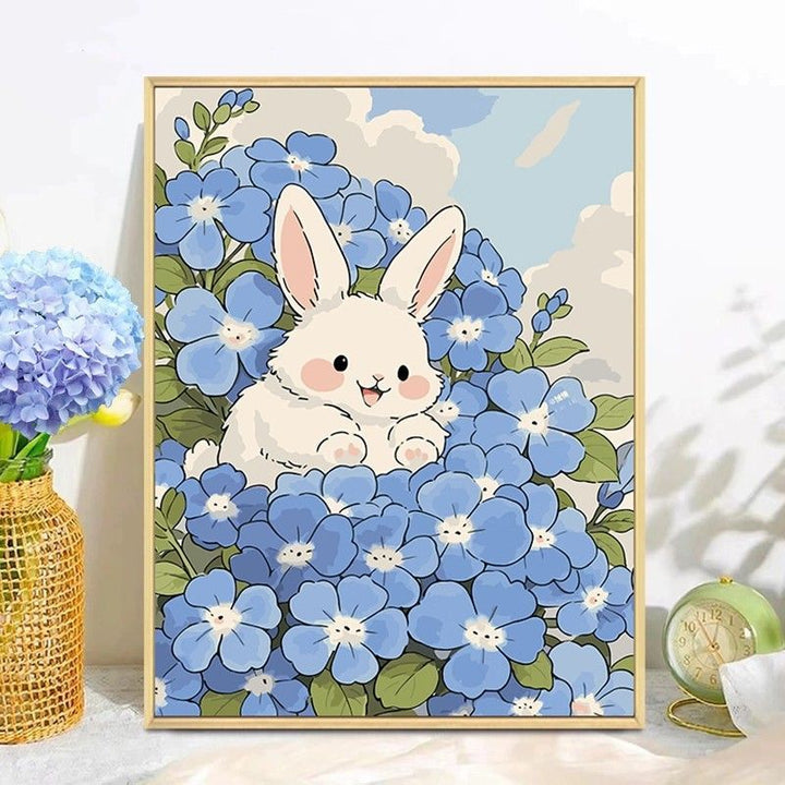 Playful Bunny Themed Wall Art Stornfield