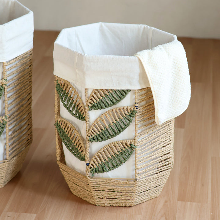 Storage basket with plant design Stornfield