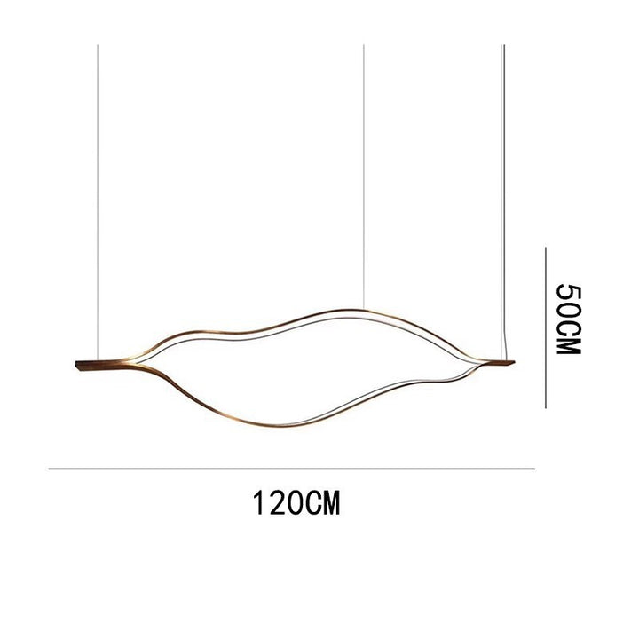 Modern Wave-Design Pendant Light Fixture