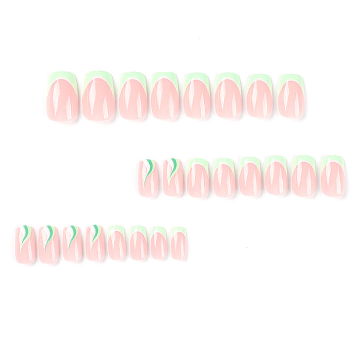 Artful Nail Extensions with Elegant Gradient and Glitter Coating Stornfield
