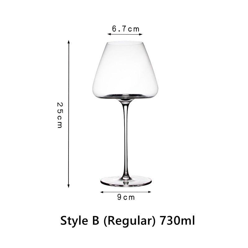 Crystal Glass Red Stem Burgundy Glasses | Stornfield