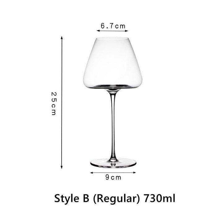 Crystal Glass Red Stem Burgundy Glasses | Stornfield