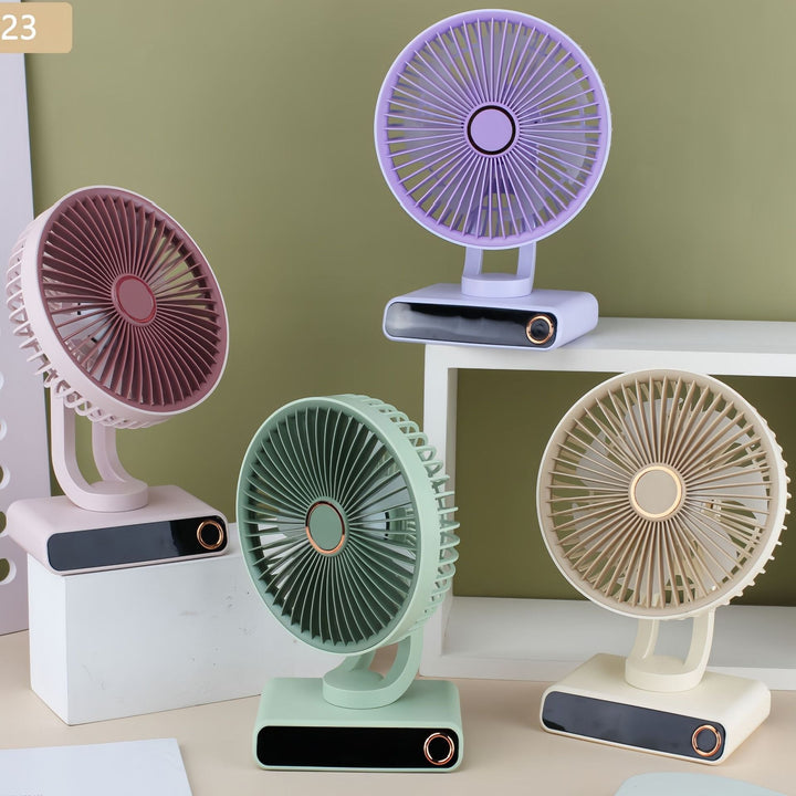 Women's Portable Table Fan with Modern Design and Adjustable Tilt Angle Stornfield